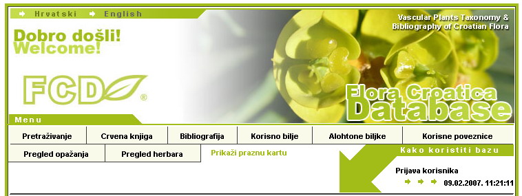 Flora Croatica baza podataka